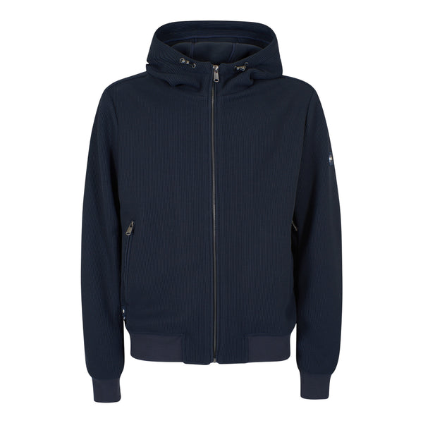 Giubbotto Uomo in poliestere, con cappuccio e patch logo sulla manica